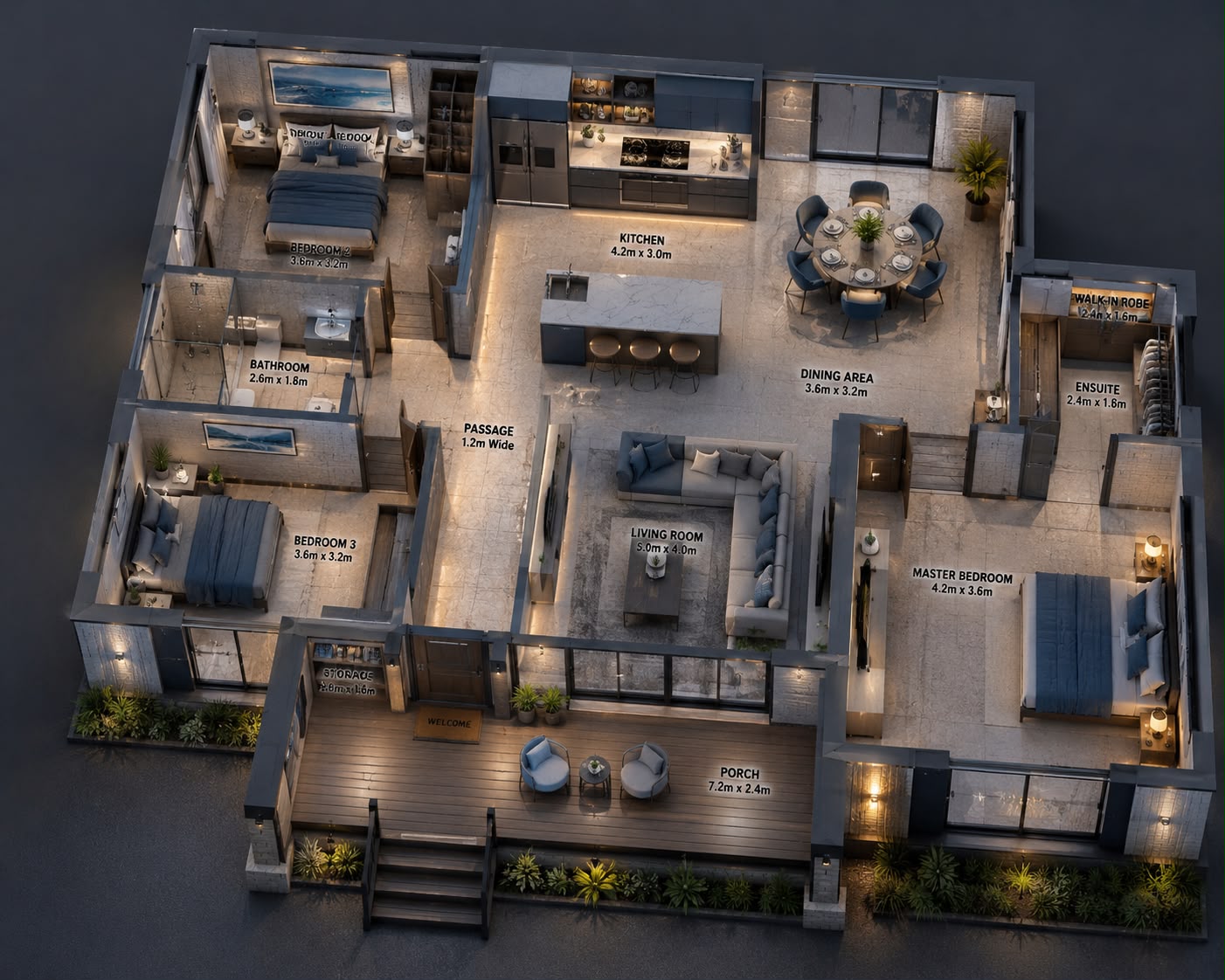Luxury 40FT Expandable floor plan